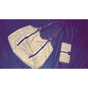 Authentic Coach purse and wallet set